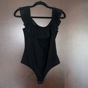 Express body suit. Thong back, off the shoulder. Size Small